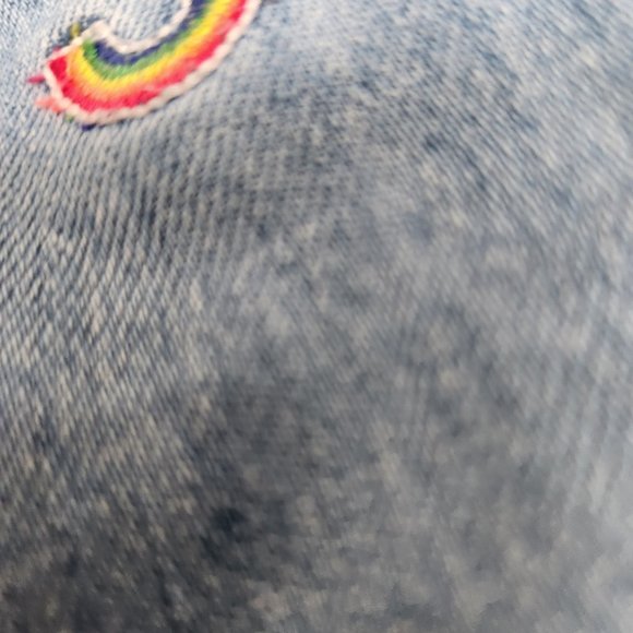 GAP Rainbow Bright Girls Jeans - Size (10) - Picture 4 of 9
